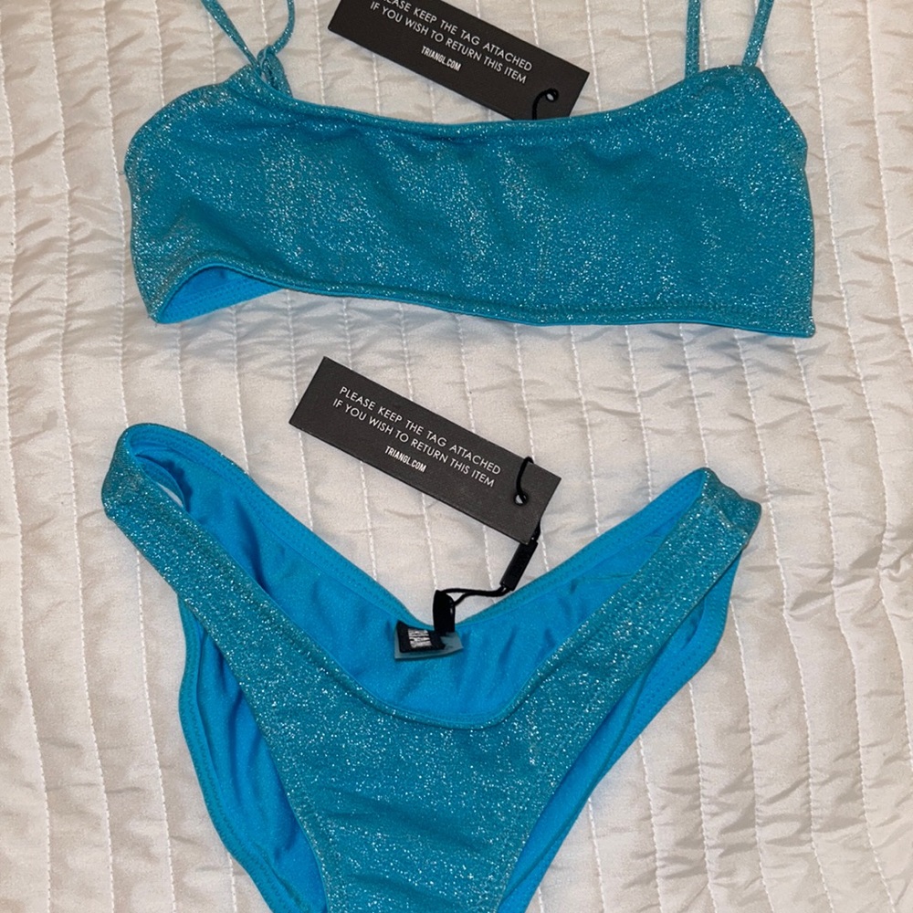 Light blue triangl BRAND NEW